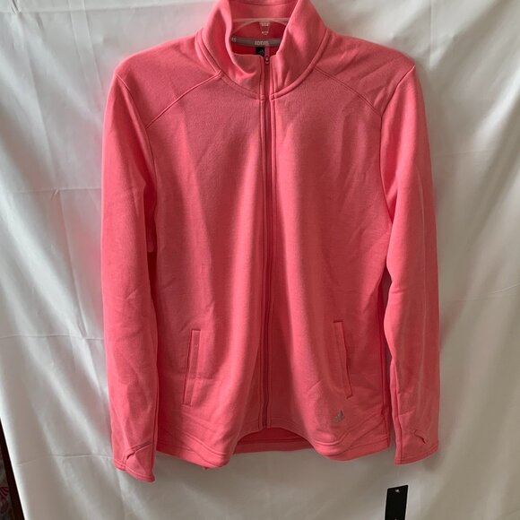 ADIDAS Women's Elevated Jacket in Pink Fusion Sz LARGE - Picture 1 of 6